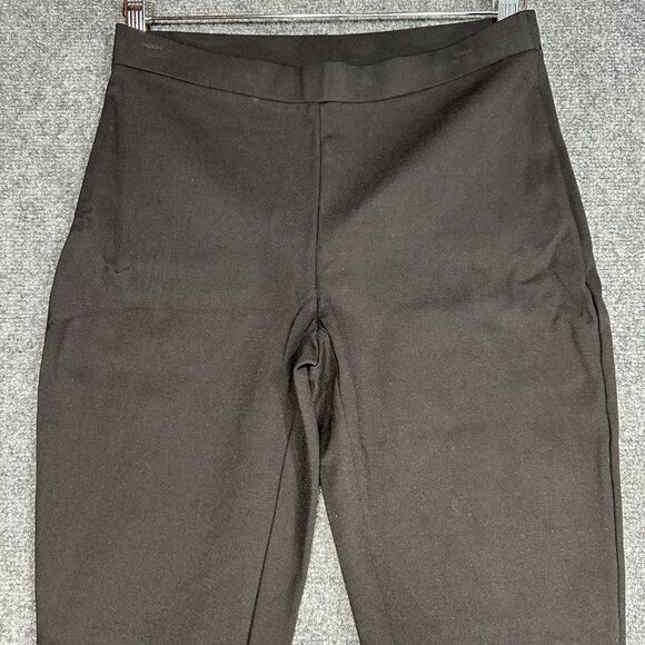 Chicos Pants Womens 4 Black Knit Stretch Ankle Tapered Leg Chicos 0 Pull On - Picture 3 of 7